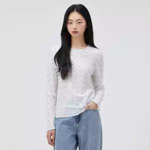 [롯데백화점]써스데이 아일랜드 플라워 패턴 라운드넥 티셔츠 T262MTS141W