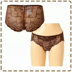 솔브(정상) 25AW 커플추천 모카 레오파드 노라인 망사 풀레이스 팬티 단품S SPTD583SS