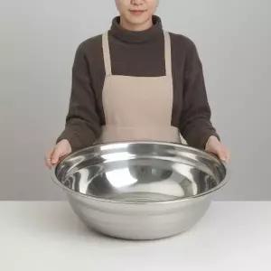 국산 304 스테인리스 김장 대야 대용량 양푼이 48cm 업소용 다라이