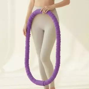 사롬사리 스프링 다이어트 훌라후프 뱃살 실내 스마트 1.5kg 퍼플