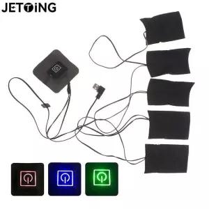 USB 전기 온수 재킷 난방 패드 DIY 의류에 대 한 야외 Themal 따뜻한 겨울 조끼 5V 탄소 섬유