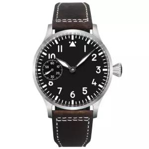 Corgeut 럭셔리 사파이어 글라스 42mm 다이얼 St3600 또는 ETA6497 핸드 와인딩 무브먼트 36L 스틸 케이스
