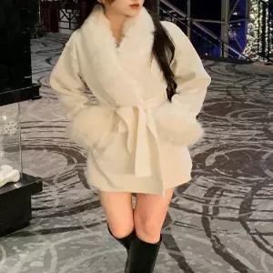 무배 밍크 퍼 하프 코트 워너비뮤즈 (43948894)