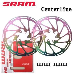 2PCS SRAM Avid 자전거 브레이크 로터 레인보우 골드 160mm 203M 호환m 센터라인 도로 MTB 유압 디스크 스