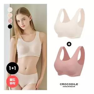 크로커다일 라이크라 쉘론 데일리 몰드부착 U넥 브라 1+ 1 택11265693