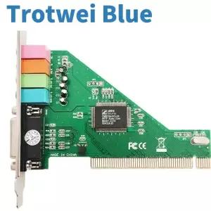 데스크탑 컴퓨터 내장형 독립 사운드 카드 8738 PCI 4 혼합 노래방 및 지지대 Win0
