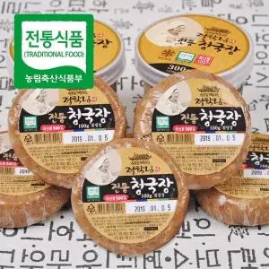 운주골전통식품정학님 푸르젠 전통식품인증 정학님의 국산콩 수제 청국장 160g 12개