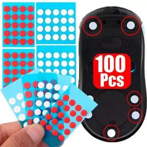 2000Pcs 6mm/7mm 직경 작은 점 범용 마우스 스케이트 DIY 피트 고무 용 스 제어 속도 버전