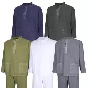 [파파브로] 남성 천연염색 와이드핏 한복 세트 SS-HBA-M1