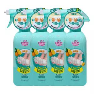온더바디 코튼풋 발을씻자 풋샴푸 레몬 385ml 4개 / 발샴푸 발세정제