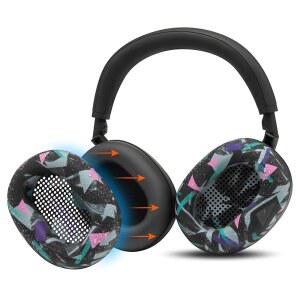 [미국배송] WC 스웨트Z XM6 U2013 특허 실리콘 이어패드 스웨트 커버 위키드 쿠션의 소니 WH-1000XM6 호환 | 패드Z XL에 맞지 않음 땀 방지 및 쉽게 세탁 가능 90년대 블랙