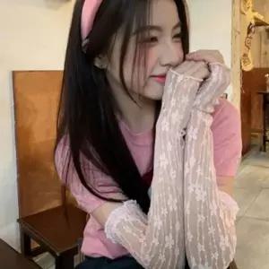 여성 레이스 플라워 쿨토시 여름 팔토시 자외선차단 예쁜토시
