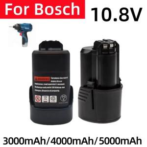 Bosch 리튬 이온 배터리 용 10.8V 12V 5000mAh BAT412A D-70745 2607336014 GSR 120-LI