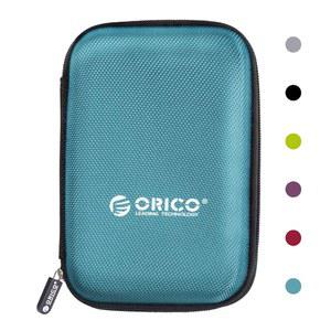 ORICO 하드 드라이브 케이스 2.5인치 외장 보관 가방 내부 크기 5.5x3.5x1.0인치로 HDD 및 전자 액세서리를 정리할 수 있는 방수 충격 방지, Blue(PHD-25)