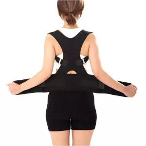 바른자세 자세교정 보호대 남녀공용 허리 어깨 밴드