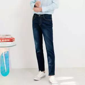 청바지 데님팬츠 남성 빅사이즈 남자 스판 슬림 일자 진청 3XL 5XL