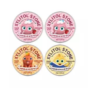 [자일리톨스톤] 브레드이발소 딸기향 60g x 2개+오렌지향 60g + 바나나향 60g