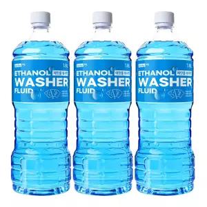 디테일링 에탄올 워셔액 자동차 사계절 워셔액 1.8L 3개입 어는점-25