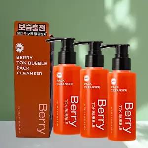김호영PICK 원더바스 버블 팩 클렌저 베리톡, 100ml, 3개