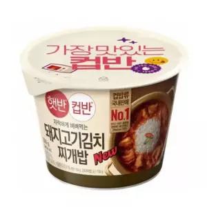 햇반 컵반 돼지고기김치찌개밥 280g 24개 박스 CJ