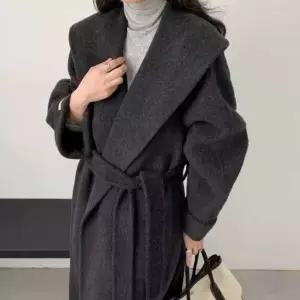 F/W 숄카라 핸드메이드 롱코트 4color