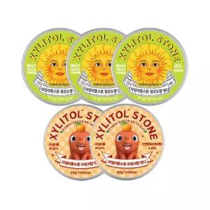 [자일리톨스톤] 자일리톨스톤 청포도 70g x 3개+브레드이발소 오렌지향 60g x 2개