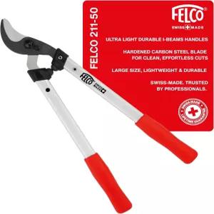FELCO F211-50 스위스산 원예용 로퍼 - 트리 트리밍용 경량 정밀 나뭇가지 절단기 곡선 바이패스