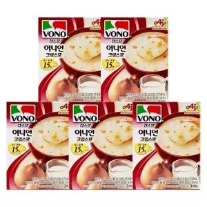 [안전포장] 보노스프 어니언 크림스프 54g(18g 3P) x 5개 145766