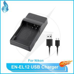 Nikon EN-EL12 배터리 용 MH-65 USB 충전기 Coolpix S610 S70 P310 카메라