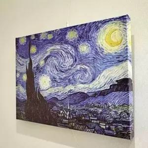[문구/오피스] 그림 반고흐 밤 액자 빛나는 소품 별이 인테리어