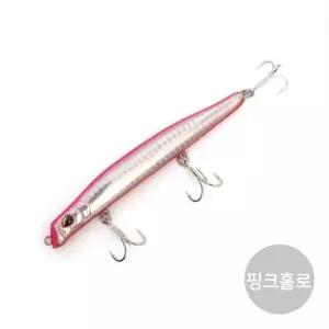 [하프클럽/]더블킬 미노우 싱킹 18g 120mm 핑크홀로 농어 삼치
