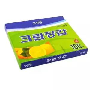 김장필수품 186HFU26 크린 비닐장갑 100매 일회용품 주방소품