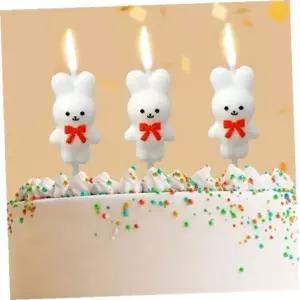 [RIZPICK]케이크초 해피니스리본토끼생일초3개입x3세트케이크초