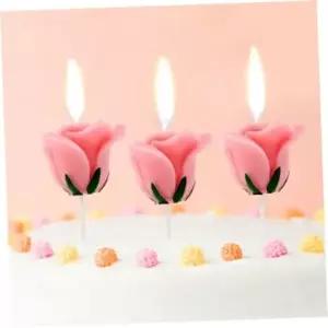 [RIZPICK]케이크초 해피니스장미꽃생일초3p케이크생일파티초