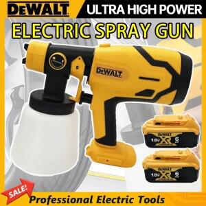 DEWALT 호환 800ML 무선 전기 스프레이 건 휴대용 페인트 분무기 배터리 고출력 자동 가구 코팅 에어 브러