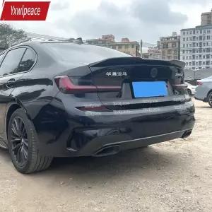 BMW 호환 3 시리즈 G20 G28  M3 G80 PRO 리얼 카본 파이버FRP 블랙 리어 트렁크 립 스포일러 윙