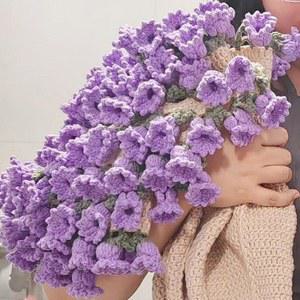 호환 꽃 담요 크로 셰 뜨개질 키트 손으로 짠 DIY 재료 패키지 매니아 초보자를위한 크로 셰 뜨개질 꽃다발 공 담요 선물