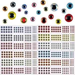 3D/4D 낚시 루어 현실감 넘치는 홀로그램 눈 미끼 만들기 키트 인공 물고기 플라이 타이 스트리머 공예 DIY