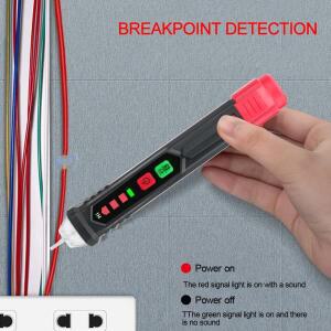 비접촉식 AC 검전기 12~1000V 테스터 전기 펜 스마트 단선 탐지기 회로 검사
