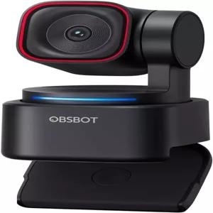 OBSBOT Tiny 3 Lite AI 기반 공간 오디오 4K 웹캠 - 1/2인치 센서 트라이 마이크 음성 제어 120FPS HDR