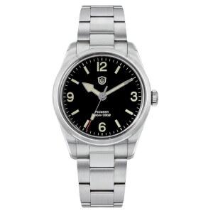 워치다이빙 36mm 쿼츠 워치 VH31 스윕 세컨드 쿼츠 손목시계 WD1960S V2 버블 미러 남성용 100m 방수 슈퍼 야광 시계