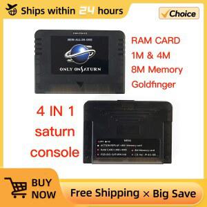 호환 SEGA SATURN Pseudo saturn KAI 게임용 새로운 4 IN 1 직접 읽기 1MB/4M RAM 카드 8MB 메모리 Retro SS HDloder