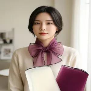토리 쉬폰 오간자 스카프 여성스카프