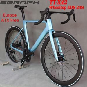 최신 스타일 TT-X42 자전거 풀 카본 경량 도로 자전거 WheelTop 무선 전기 그룹 세트 탄소 바퀴