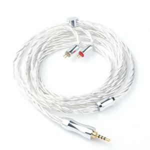 THIEAUDIO EST 케이블 은도금 100 와이어 모나크 투시 IEM용 4 코어 26AWG Litz 5N OCC