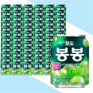 포도봉봉 포도 알갱이 음료수 주스 238ml 72개입 GST MNS