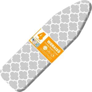 다림질 보드 커버 및 패드 표준 크기 15인치 x 54인치 철판 교체 4겹의 초두꺼운 탄성 가장자리와 2개의