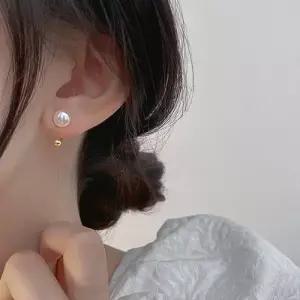 [마리엔코코][S]꼭맞는 링과 진주 귀걸이 실버925귀걸이_IH