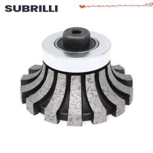 SUBRILLI H20 다이아몬드 프로파일 휠 소결 라우터 비트 화강암 대리석 콘크리트 엣지 그라인딩 연마 용 M1