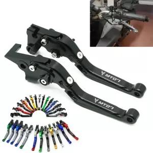 핸들 브레이크 클러치 YAMAHA MT-07 07 09 FZ-07 2014-2023 오토바이 액세서리 접이식 레버